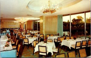 Postcard Crystal Terrace Room Huntington-Sheraton Hotel in Pasadena, California