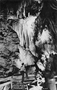 Frozen Niagara, Bridal Cave Camdenton, Missouri, USA Unused real photo, stain...