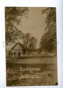 190738 POLAND SADEKIERZ Dorfstrasse Vintage photo postcard