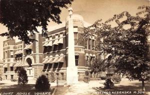 Hastings Nebraska Court House Real Photo Antique Postcard K41470