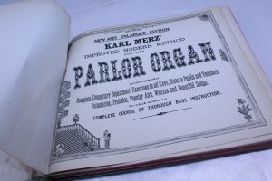 1880 Copyright Hardcover Parlor Organ Teaching Course Book