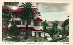 ALGECIRAS SPAIN HOTEL REINA CRISTINA VINTAGE REAL PHOTO POSTCARD RPPC