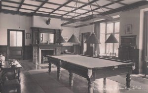 North Devon Country Club Snooker Pool Table Games Room Old Postcard
