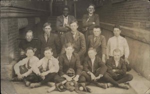 Baseball Black Americana Integration Black Player c1910 Real Photo Postcard