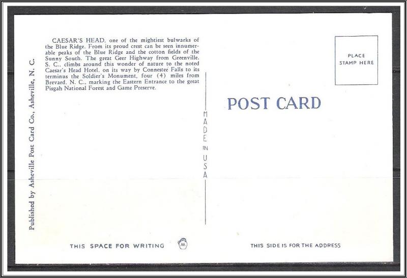 South Carolina, Caesar's Head Blue Ridge - [SC-011]