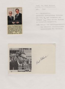 Karl Folkers American Medal Professor Biochemistry Hand Signed Picture