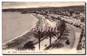 Postcard Old Nice Terraces and the Quai du Midi