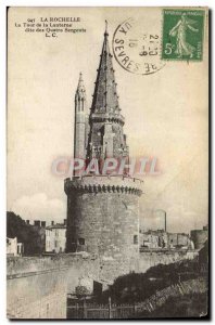 Old Postcard La Rochelle Tower Lantern Dite The Four Sergeants