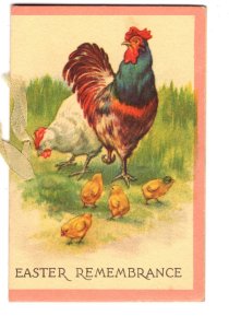 Easter, Brother Don, Brother Russel, Vintage Greeting Card, Chicken, Rooster