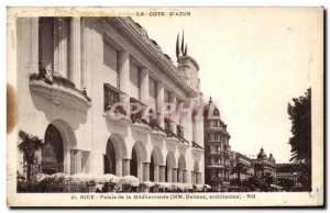 Old Postcard Nice Palais de la Mediterranee