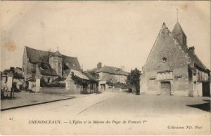 CPA CHENONCEAUX - l'Église et la maison des pages de francois (146527)