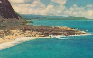 Hawaii Oahu Opalescent Blue Lava Coral Sands At Maimanola 1958