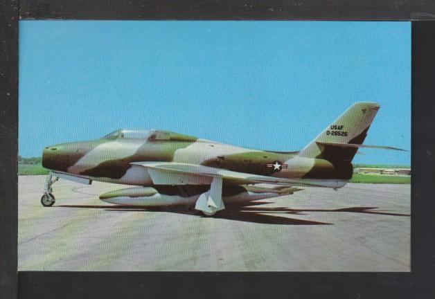 Republic F-84F Thunderstreak Postcard 