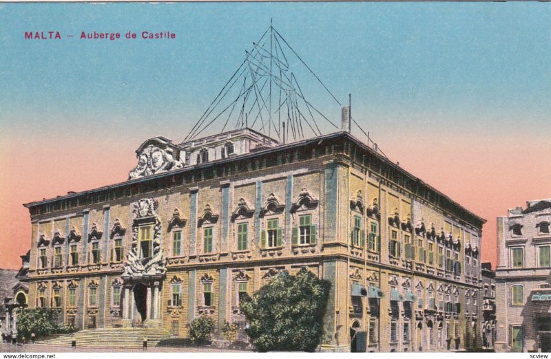 MALTA, 1900-10s; Auberge de Castille