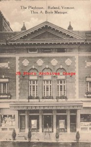 VT, Rutland, Vermont, The Playhouse Theatre, Entrance View