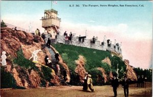 San Francisco, CA California  THE PARAPET~SUTRO HEIGHTS   ca1910's Postcard