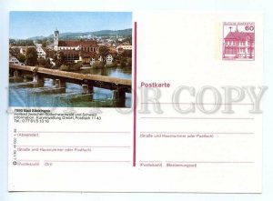 520146 1986 Germany Bad Sackingen bridge old postal postcard Postal Stationery