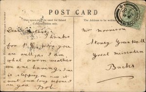 Andover Hampshire Iron Bridge c1910 Vintage Postcard