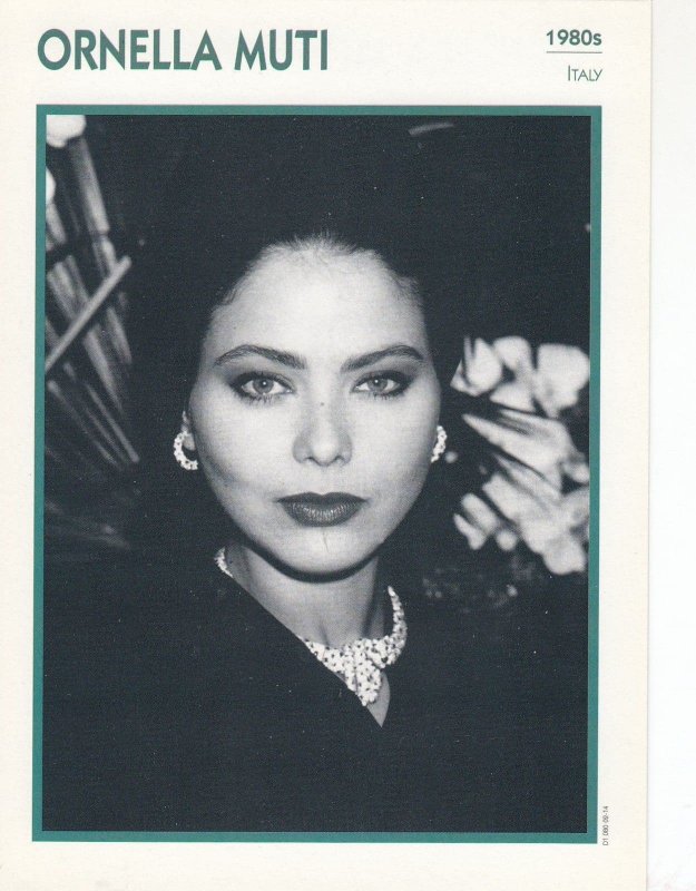 Ornella Muti Astrology Italian Actor Rare Italian 8 x 5 Film Photo Card