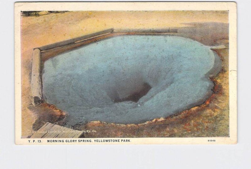ANTIQUE POSTCARD NATIONAL STATE PARK YELLOWSTONE MORNING GLORY POOL #2