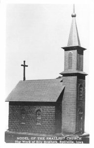 Model of Smallest Church real photo Spillville, Iowa  