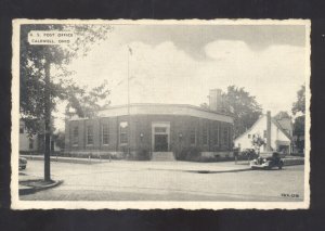 CALDWELL OHIO UNITED STATES POST OFFICE BUILDING VINTAGE POSTCARD