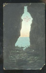 LA JOLLA CALIFORNIA THE WHITE LADY CAVE ENTRANCE VINTAGE POSTCARD LAJOLLA CA.