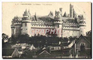Old Postcard Pierrefonds Chateau the main view
