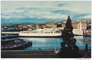 B.C. Ferry M.V. QUEEN OF VICTORIA , at Victoria , B.C. , Canada , 50-60s #2