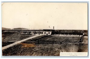 c1930's Poultry Lower Court Yard La Trappe Quebec Canada RPPC Photo Postcard