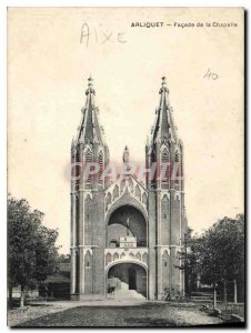 Old Postcard Arliquet Facade of the Chapel