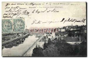 Old Postcard Mayenne Vue Prize Du Pont Metallic