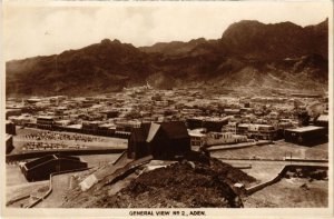 PC ADEN GENERAL VIEW NO.2. REAL PHOTO YEMEN (a31478)