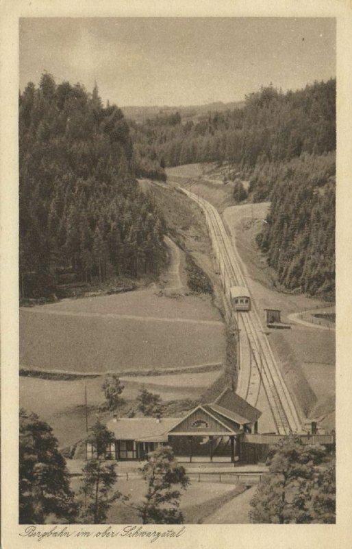 germany, Obstfelderschmiede-Oberweißbacher Bergbahn, Funicular (1920s)