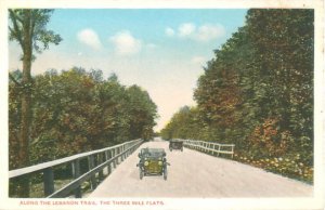 Car on the Lebanon Trail, Three Mile Flats, Shaker Settlement, New York Postcard