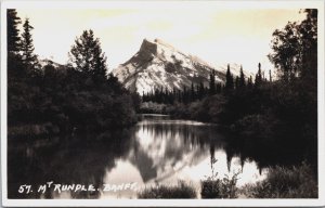 Canada Mount Rundle Banff Vintage RPPC C057