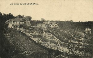 belgium, GROENENDAEL GROENENDAAL, Les Villas (1910s) WWI Feldpost Postcard