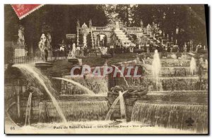 Postcard Old Saint Cloud Fountains Vue Generale Cascade