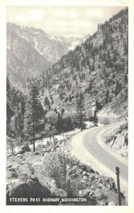  lot(2) Stevens Pass Hwy, Washington Northwest highway RPPC Postcard 1930s aa723