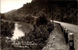 Real Photo Postcard The Prize Drive Elk River on Highway 71 near Noel, Missouri