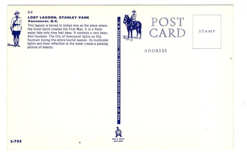 , Lost Lagoon, Stanley Park, Vancouver, British Columbia