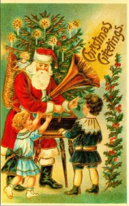 VINTAGE POSTCARD REPLICA REPRODUCTION SANTA CLAUS REPRO MERRIMACK SERIES NO. 10