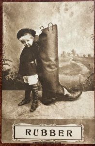 “Rubber” Boot/Child Peoria Ariz PM 1904? L37