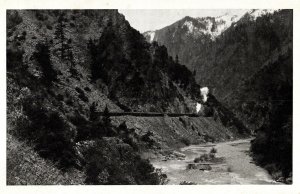 VINTAGE POSTCARD THE WESTERN PACIFIC EXPOSITION FLYER IN FEATHER RIVER CANYON