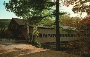 Vintage Postcard Albany Bridge Kancamagus Wilderness New Hampshire