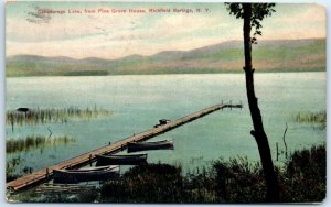 M-83851 Canadarago Lake from Pine Grove House Richfield Springs New York