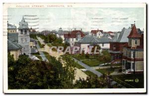 Old Postcard Canada Collins Street Yarmouth NS