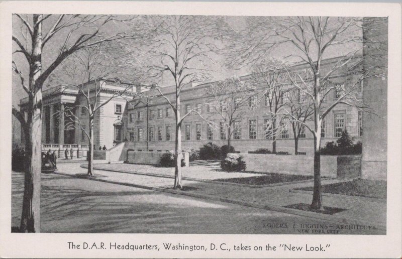 Postcard DAR Headquarters Washington DC