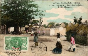 CPA AK SÉNÉGAL-2140. Dakar-Quartier Indigéne-Petite Mosquée (331329)