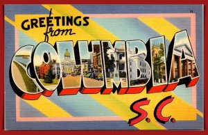 South Carolina, Columbia - Greetings From - [SC-144]